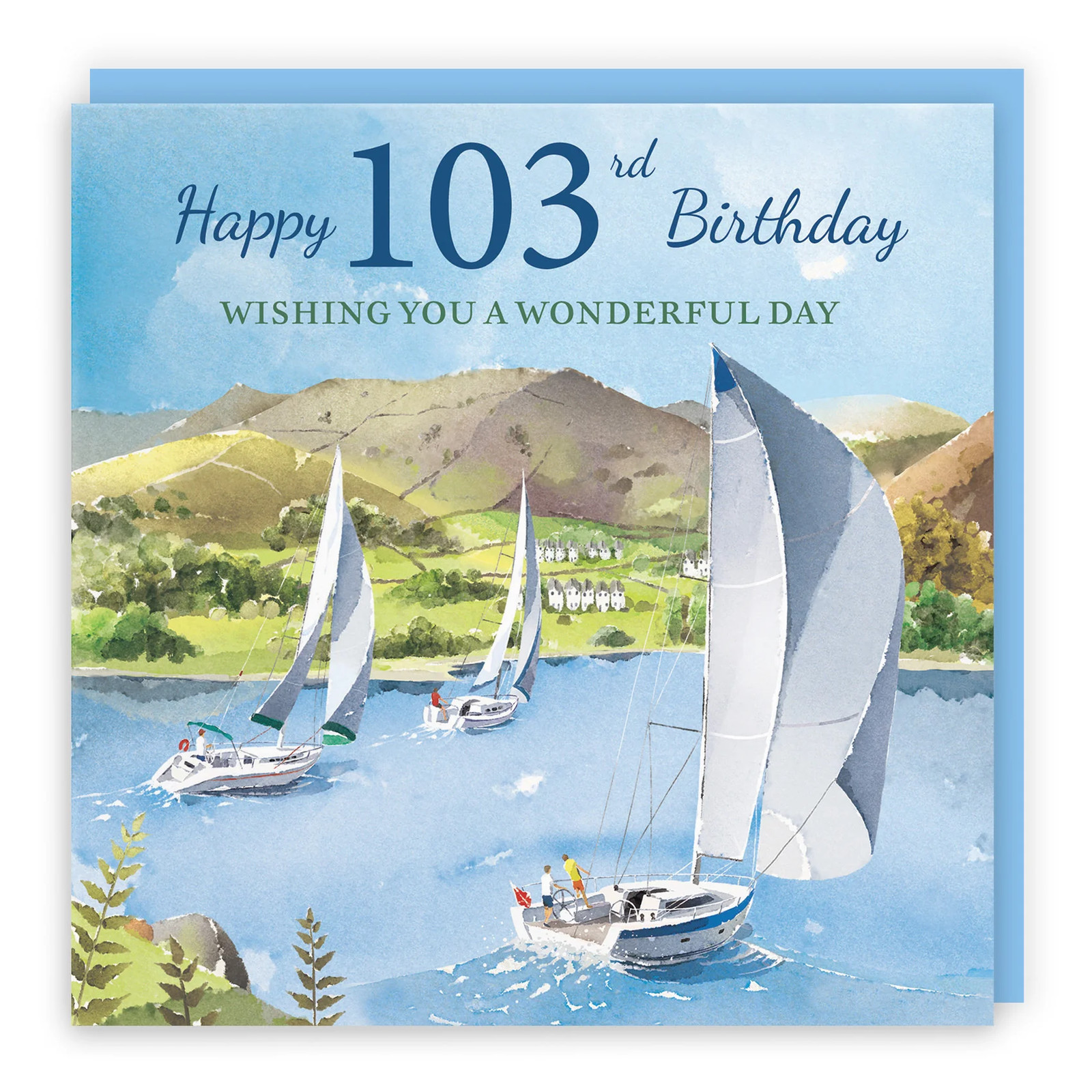 103rd Birthday Card Sailing Boats Milo's Gallery