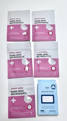 Peach Slices Dark Spot Microdarts 5 Pack Bundle + Rael XL Miracle Patch NEW