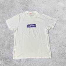 Supreme Box Logo White Cotton Pre-Shrunk Crew...