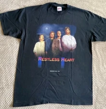 Restless Heart Reunion Tour '98 Vintage Anvil Single-Stitch Graphic T-Shirt XL