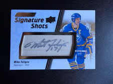 2025 Engrained Hockey Icons Mike Foligno Autograph Signature Shots