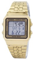 Casio Alarm World Time Digital Grau Zifferblatt A500WGA-9DF 30M Herrenuhr