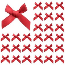 30 Pcs Hair Bows for Women, Mini Bowknot Ribbon Barrettes Hair Clips, Cute Red