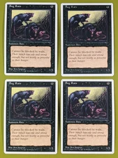 Bog Rats x4 Chronicles 4x Playset Magic the Gathering MTG
