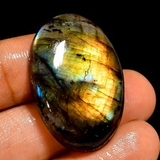 39.5 Ct Natural Labradorite Oval Cabochon Loose Gemstone For Jewelry 31X21X7 mm
