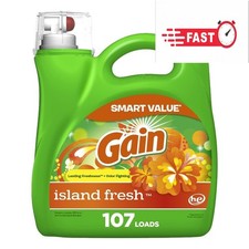 Liquid Laundry Detergent, Island Fresh Scent, 154 fl oz, 107 Loads