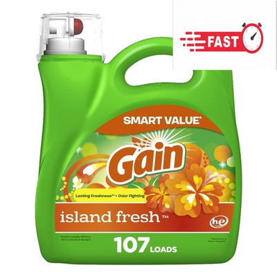 #ad Liquid Laundry Detergent Island Fresh Scent 154 fl oz 107 Loads $19.13