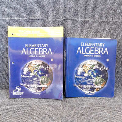 MasterBooks Elementary Algebra Books Student and Teacher Homeschool Math