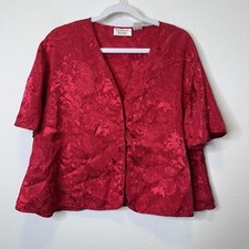 Victoria  s Secret VTG Gold Label Red Tunic Kimono Night Shirt Size S Lingerie