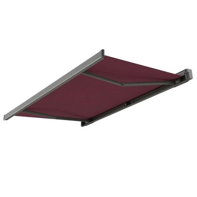 Spettmann SUNLITE Vollkassettenmarkise mit Funkmotor  LED 350 x 250 cm Bordeaux