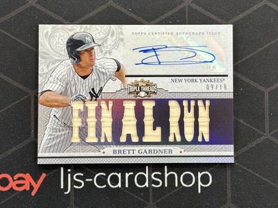 2014 Topps Triple Threads Brett Gardner Relic Auto /18 B1