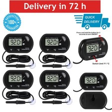 4-Pack Digital Aquarium Thermometer LCD Fish Tank Water Temperature Meter