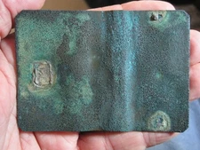 Dug Civil War Confederate Clip Corner Sheet Brass Buckle from Port Hudson