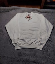 Vintage 80s Fruit Of The Loom Deadstock Crewneck Sweatshirt Mens Medium White