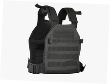 Tactical Adjustable Weighted Vest for Men and Women WODs, Strength Black