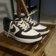 Nike Air Force 1 Low Black White Classic Men's Athletic Sneakers Lace Up