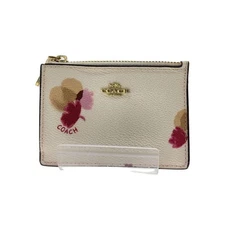 Coach coin case Pink floral pattern Ladies F65439