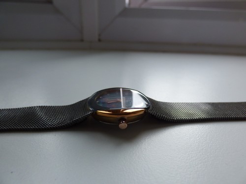 LADIES BOXED SKAGEN COPPER & CHROME CASUAL WATCH WORKS WELL REF 589SRM - Picture 6 of 12