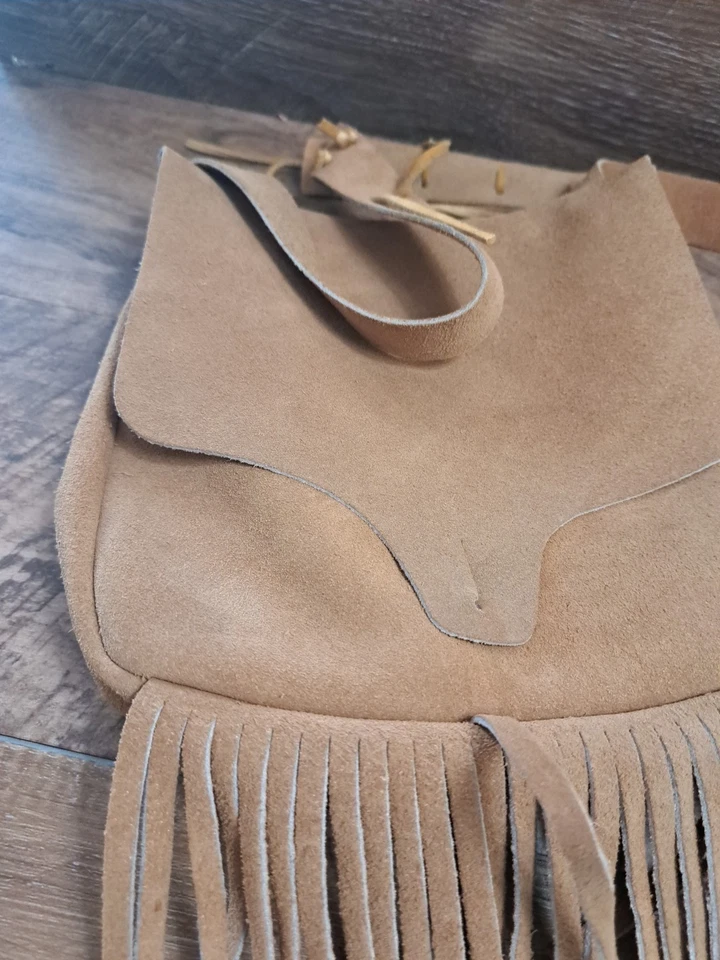 De colección. Bolso Posible de Cuero Gamuza para Cargador de Bozal de Polvo Negro Foto 2 de 4