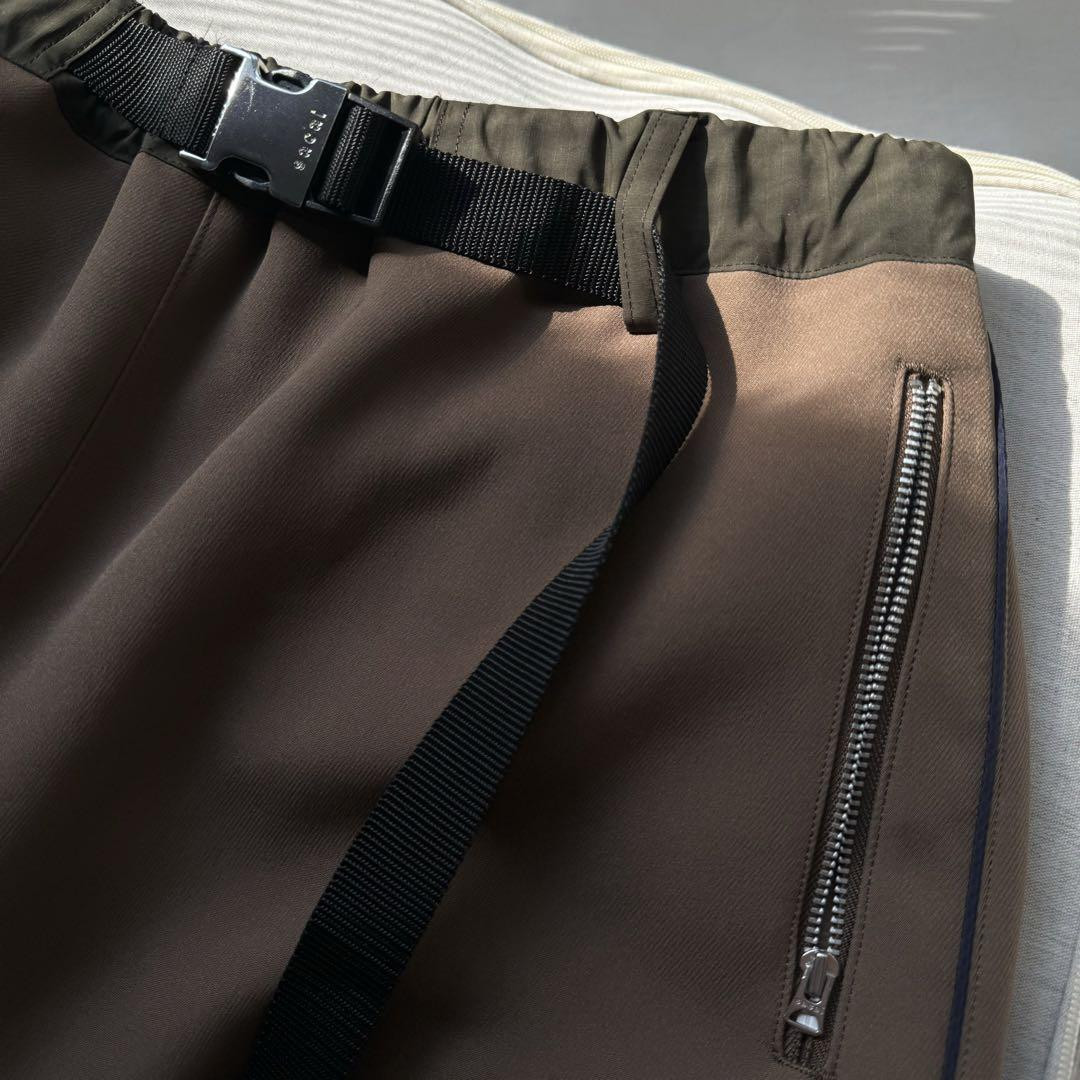 Sacai Technical Jersey Wide Pants Size 1 Adjustable Cuffs Sacai Technical Jersey Wide Pants Size 1 Adjustable Cuffs