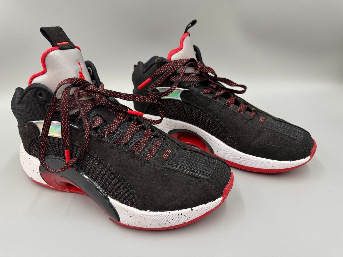 ★かのんたん㉗〜㉟★ Men's Nike Air Jordan XXXV, Black, Fire Red, Silver, Size