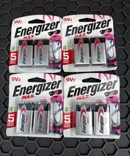 Energizer MAX - 9V Alkaline Batteries 8 Count NEW Sealed