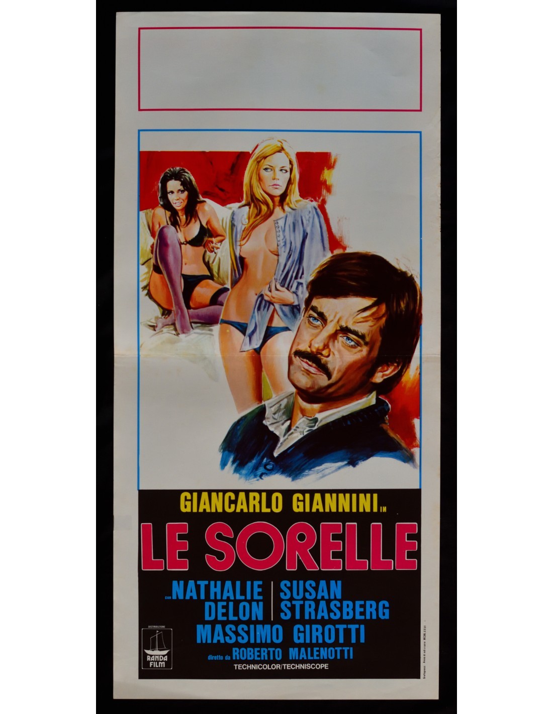 Locandina originale film Le sorelle (1969) - Regia di Roberto Malenotti