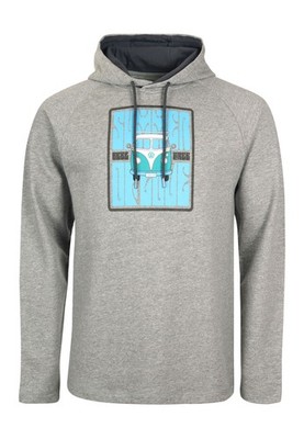 Elkline Hoodie Dylan mit VW Bulli Print Kapuzenpullover Sweatshirt Langarm