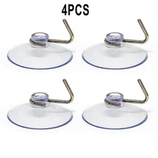 4 PCS Suction Hooks Suction Cup Towel Holder Without Drilling Hook Wall Hook Kit