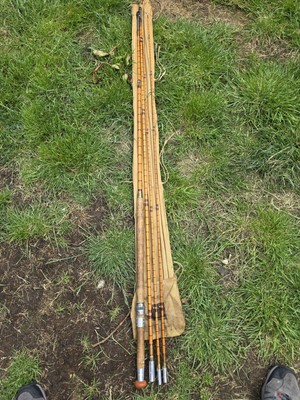 Atemberaubende Vintage Hardy Fliegenrute Hebridean & A Allen Glasgow Rod