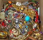 Jewelry Lot 10 Lbs GrandMa Vintage & New Rhinestones & Beads Junk & Wear Tangled