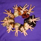 Vintage Mattel Liddle Kiddle Sleeping Biddle Telly Soapy +more TLC 10 Doll Lot