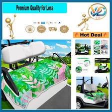 Golf Cart Seat Covers Microfiber Universal Fit Pink Green 51x31 Inch