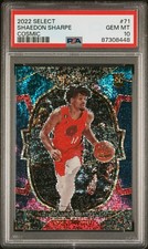 2022 Select Shaedon Sharpe Cosmic PSA 10 RC