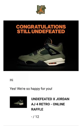 Size 12 - Undefeated x Air Jordan 4 Retro 2025 Green PREORDER