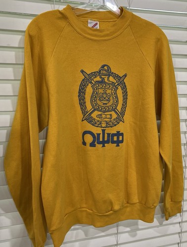 Felpa Omega Psi Phi vintage grande oro anni 90