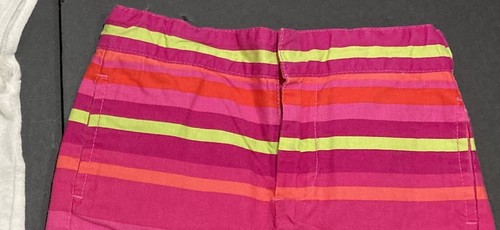 Girl's Gap Outfit size 5 - White Top w/Bright Pink Striped Shorts EUC - Picture 6 of 7