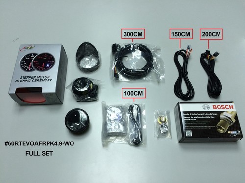 60mm Digital EVO Red Blue Green White Led Air Fuel Ratio Gauge Meter WIDEBAND - Picture 2 of 2