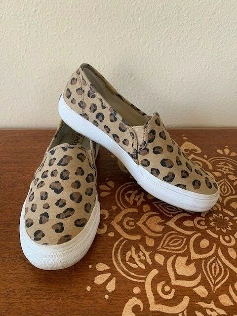 Keds double decker best sale leopard