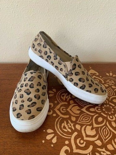 keds double decker leopard