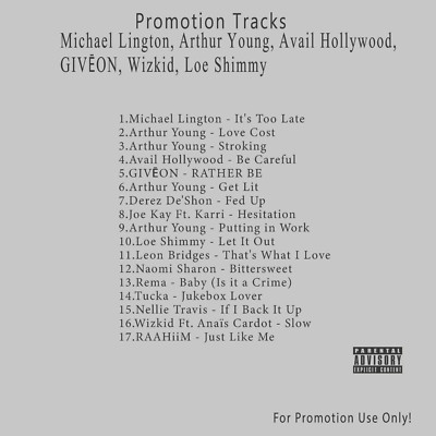 R&B/Soul.. White CD. Michael Lington, Arthur Young, Avail Hollywood, GIVĒON