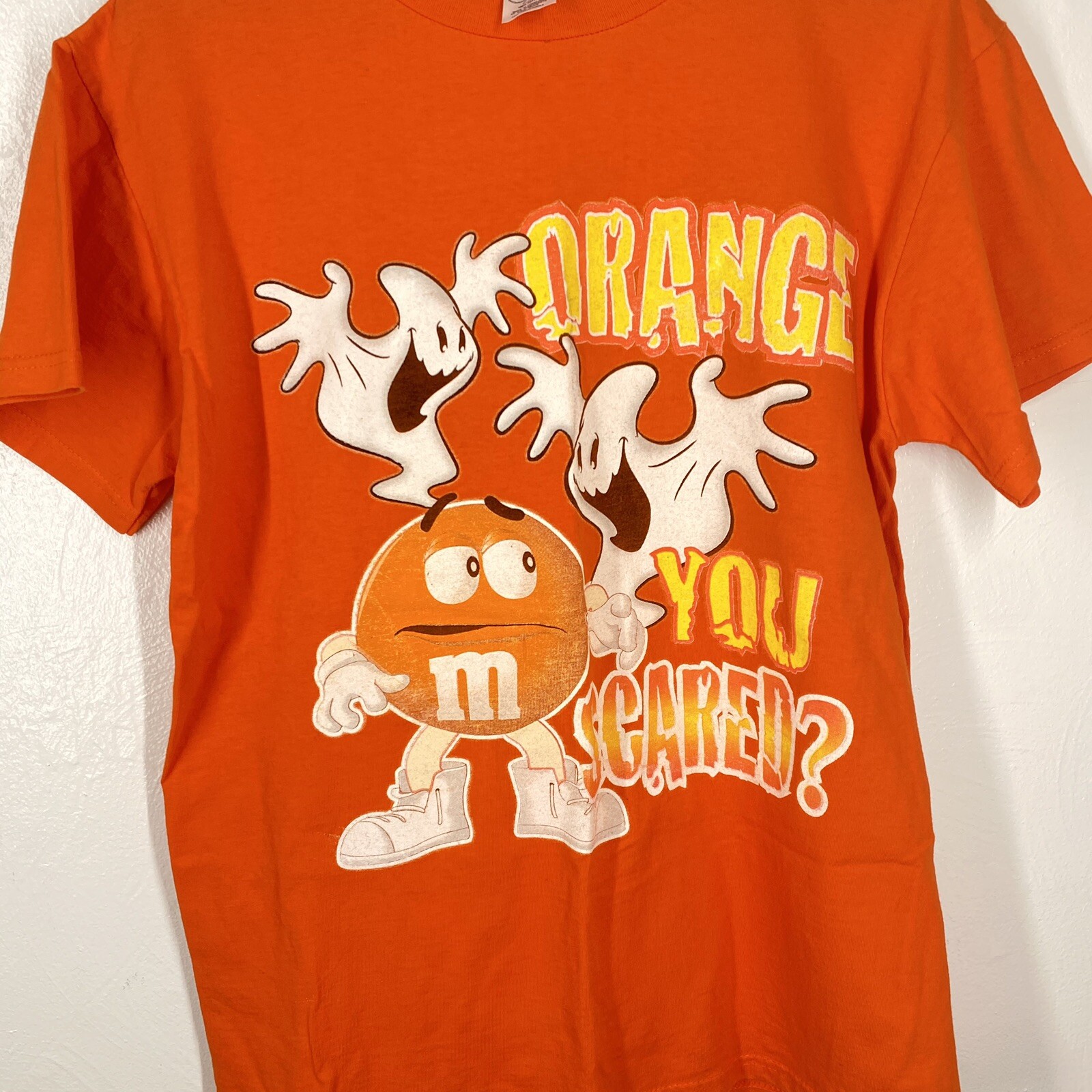 M&M “Orange You Scared” Halloween Ghost Big Print… - image 4