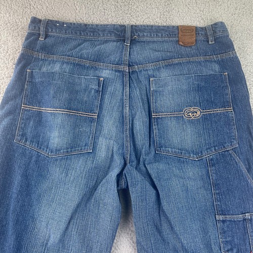 Ecko Unltd Denim Foundry Jeans Mens 40 x 33 Carpenter Skater Y2K Baggy Hip Hop* - Picture 4 of 20