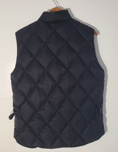Eddie Bauer Black Quilted Goose Down Fill Women's Size Medium Puffer Vest - Picture 2 of 5