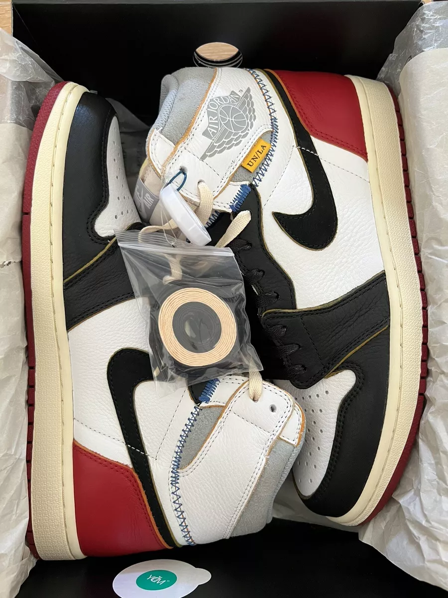 Jordan 1 Retro High NRG x Union LA Black Toe US 10.5 BV1300-106