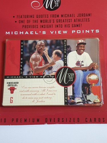 1997 Upper Deck Michael Jordan View Points Set (10 Jumbo Cards) - Factory Sealed - Picture 2 of 4