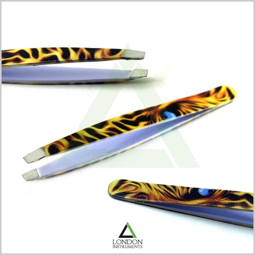 Pinzas para depilación de cejas pinzas pestañas pelos pinzas punta inclinada nuevas - Imagen 5 de 16