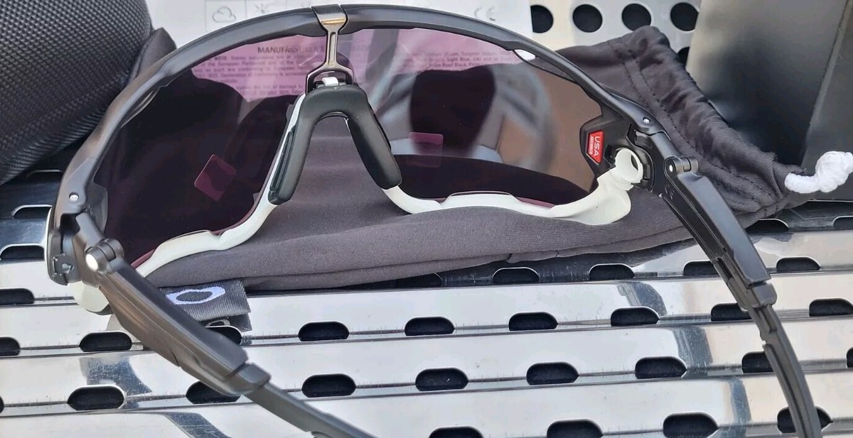 New Oakley JAWBREAKER 9290-5031 Sunglasses Matte Blk-Wht w New Oakley JAWBREAKER 9290-5031 Sunglasses Matte Blk-Wht w