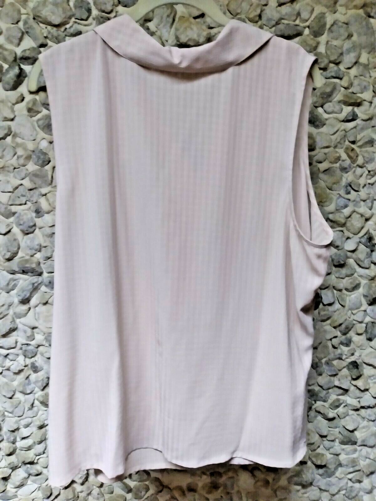 Basic Edition woman's sleeveless patterned beige … - image 5