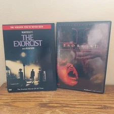 Lot Of 2 Dvds The Exorcist,  & Exorcist: The Beginning Pre-Owned Tested 